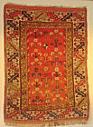 Antiker Kasak Teppich 94x 128cm handgeknüpft, Wolle,Pflanzenfarben Carpet Kazak 