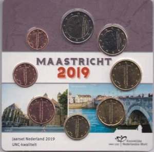 Nederland 2019 Blister euroset 1 cent - 2 euro - Maastricht - Picture 1 of 1