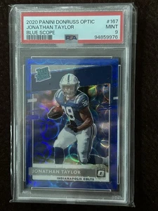 2020 Optic Jonathan Taylor 167 Blue Scope PSA 9 - Picture 1 of 2