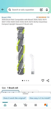 3836 Bissell Brush Roll for CleanView Upright Vacuum - Image 1 of 2