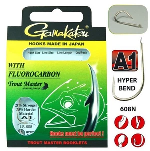 Gamakatsu Booklet Trout Master 608 FC | 100 cm gancho encuadernado trucha - Imagen 1 de 4