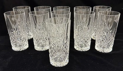 Tiffany & Co. 11 gafas Highball firmadas con patrón Newport de 5 5/8" H Foto 1 de 4