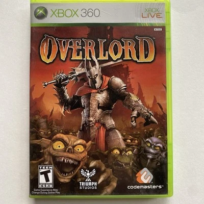 Overlord 1 (Microsoft Xbox 360, 2007) With Manual  - Image 1 of 4
