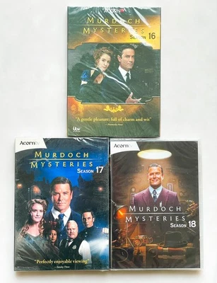 Murdoch Mysteries: Season 16+17+18 (DVD, 17-Disc Box Set) New - image 1 of 2