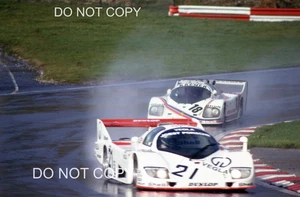 Porsche 936C Vegla Bob Wollek Henri Pescarolo Hans Heyer Brands Hatch 1000 diapositive - Foto 1 di 3