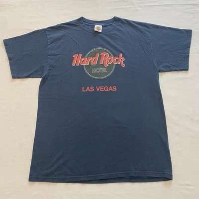 Camisa Hard Rock Hotel Para Hombre Grande Azul Las Vegas Gráfico Camiseta Manga Corta Foto 1 de 4