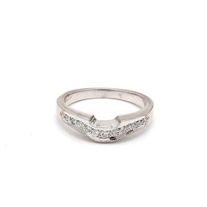 Tacori 0.10 Carat Round Brilliant H VS1 Diamond Platinum Band Ring - Picture 1 of 7