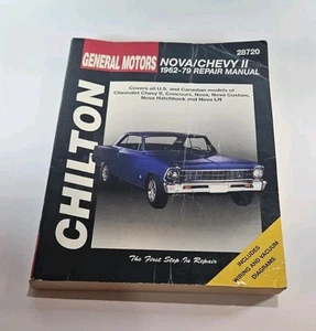 Manual de reparación Chilton Nova/Chevy II 1962-1979 #28720 - Imagen 1 de 5
