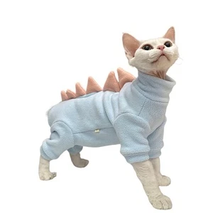 Sphynx Vestiti per Gatti, Costume da Dinosauro, Gatti Senza Peli Vestiti Caldi per Cornovaglia... - Foto 1 di 4