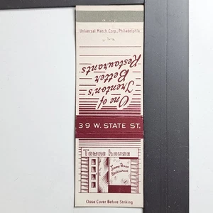 Towne House Restaurant Trenton Vintage 39 W. State St. Matchbook - Picture 1 of 3