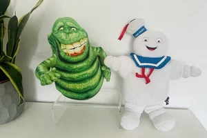 Ghostbusters Slimer 2016 10” & Stay Puft 15” Plushies Bundle - Picture 1 of 12
