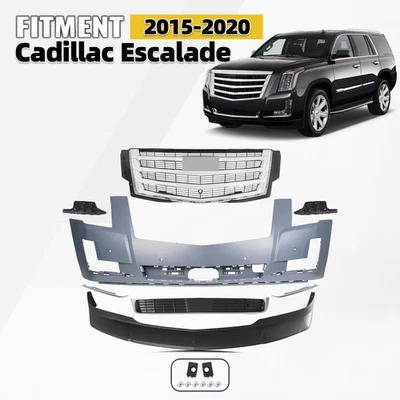 For 2015-2020 Cadillac Escalade Front Bumper Cover Grille Assembly w/o Foglights - Imagem 1 de 4