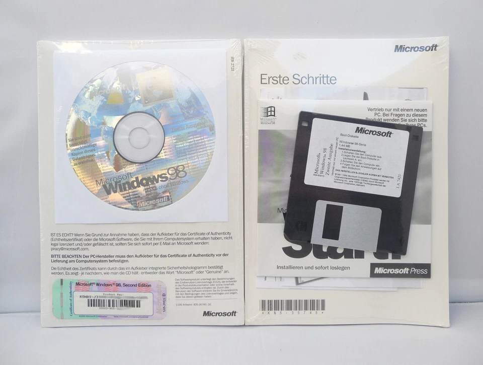Microsoft Windows 98 SE - Zweite Ausgabe/Second Edition - mit CD - Deutsch - - Bild 1 von 1