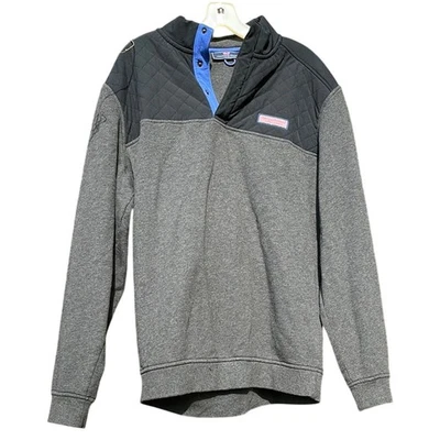 Pullover acolchado negro y gris Vineyard Vines Foto 1 de 4