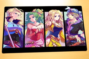 Alfombra de juego personalizada No.4030 Final Fantasy TCG Terra Celes Locke Edgar FF - Imagen 1 de 2