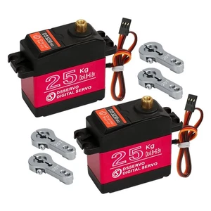 2Pack 25KG Servo Digitale Alta Coppia Full Metal Gear Impermeabile per RC Auto Cr... - Foto 1 di 7