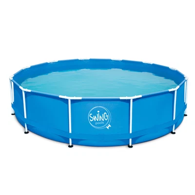 HAF® Frame Pool Aufstellpool Schwimmbecken Rund Blau 366x84 cm ohne Filter - Bild 1 von 4
