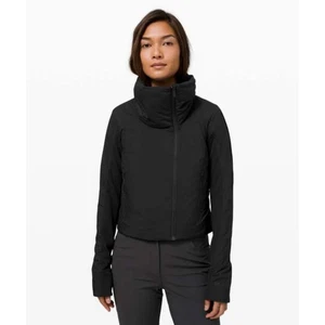 Lululemon Sleek City Jacket Black First Release Women's Size 4 Full Zip Cropped - Picture 1 of 14