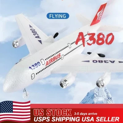 USA Airbus A380 2.4G RC Plane 2CH 6-Axis Gyro 420MM Wing Remote Control Airliner - Image 1 of 4
