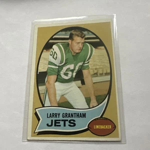 Tarjeta de coleccionista Larry Grantham NY Jets 1970 Topps TCG NFL fútbol americano vintage deportes - Imagen 1 de 14