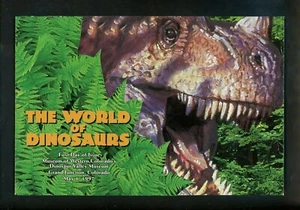 US FDC #3136 / 3136j USPS Ceremony Program 1997 CO World Dinosaurs Einiosaurus - Picture 1 of 6