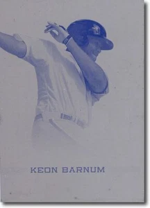 KEON BARNUM 2012 Rize Rookie Printing Press Plate RC 1/1 - Picture 1 of 1