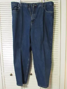 EXTRA NICE! 48 x 34 HB Harbor Bay 100% Cotton Denim Blue Jeans Mens 48x34 - Picture 1 of 6