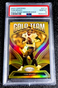 GOLD SP /25 PSA 10 GEM MINT 2022 TOM BRADY CERTIFIED GOLD TEAM MIRROR #GT12 S132 - Picture 1 of 2