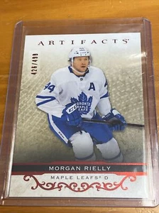 2021-22 UPPER DECK ARTIFACTS #100 MORGAN RIELLY RUBY 426/499 ~ MAPLE LEAFS - Picture 1 of 5