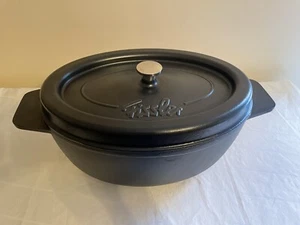 Fissler Cast Iron Arcana Roaster Oval Black - Made in France - Picture 1 of 19