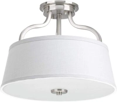 Progress Lighting P3720-09 Arden Collection Two-Light 14" Semi-Flush Convertible - Image 1 of 4