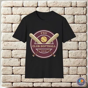 Florida State Seminoles Softball Team Logo Unisex T-Shirt - Picture 1 of 25