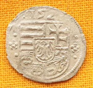 Medieval Hungarian Kingdom Coin - Ludovicus II. King Denar, 1521 Moneta Nova - Picture 1 of 2