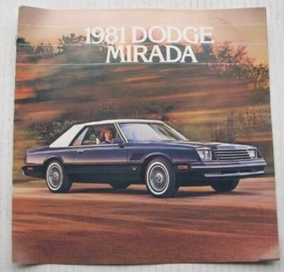 Mopar Dealer Brochure 1981 Dodge Mirada 81 - Изображение 1 из 3