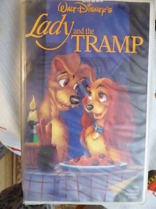 RARE Black Diamond Classic Walt Disney's Lady and the TRAMP - VHS 582 - Picture 1 of 4