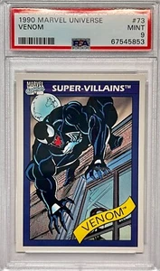 1990 Impel Marvel Universe Venom #73 Rookie Card RC PSA 9 MINT *FRESHLY GRADED* - Picture 1 of 4