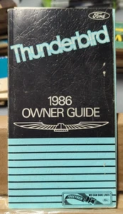 1986 Ford Thunderbird Owners Manual Guide Operating Guide 2nd Edition - Picture 1 of 6