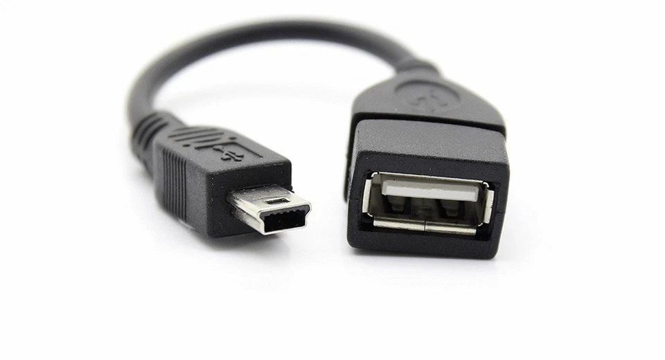 New Mini USB B 5 PIN Male to USB A Female Cable Adapter 96 - Image 1 of 1