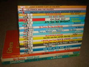Bright and Early Beginner Books LOT Dr Seuss Scarry Eastman Disney Mickey HC Kid - Picture 1 of 12