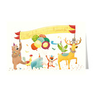 Geburtstag - Glckwunschkarte im Format 11,5 x 17 cm mit Umschlag - Tiere halten