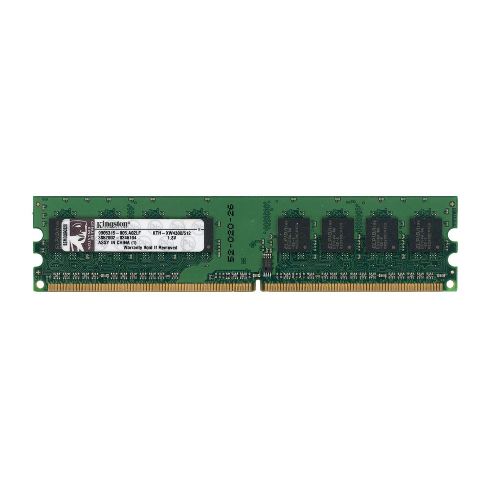 Computer RAM Module Kingston Kth-xw4300/512 512MB DDR2 Non-Ecc 667MHz - Image 1 of 1