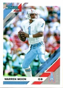 Panini Donruss #113 2019 Warren Moon Houston Oilers Salón de la fama QB - Imagen 1 de 2