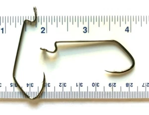 1000 Matzuo 142010 Black Sickle J-Bend Worm Fish Hooks size 3/0 - bulk hooks - Picture 1 of 1