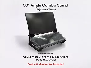 Combo Stand for Blackmagic ATEM Mini Extreme & Monitor Up To 48mm - Picture 1 of 7