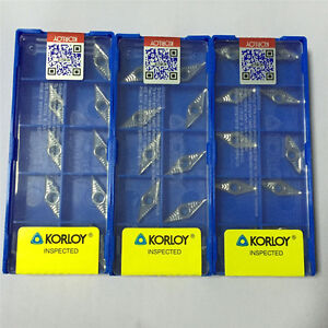 Korloy VCGT110302+VCGT110304+VCGT110308-AK H01CNC Aluminum Inserts Free Shipping