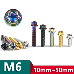 M6 Titanium Flange Bolts Torx Motorcycles Screw 10mm 15 20 25mm 30 35 40 45 50mm - Picture 1 of 6