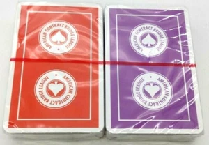 Vintage American Contract Bridge League Playing Card Double Deck NOS Sealed - Bild 1 von 2