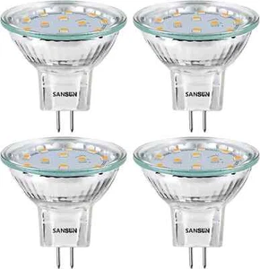3W MR11 LED Landscape Light 4 Count (Pack of 1), 3000k (Soft White Glow) - Picture 1 of 3