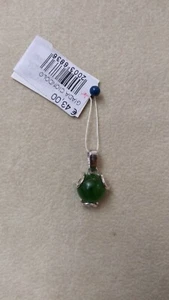 Ciondolo in argento 925 con Giada  - Foto 1 di 1