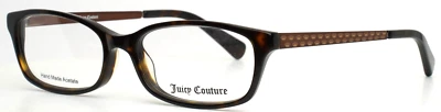JUICY COUTURE JU119 0086 Tortoise Womens Rectangle Eyeglasses 50-16-135 B:30 - Image 1 of 4